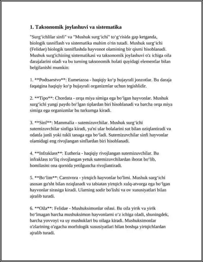 SURGʻICHLILAR SINFI MUSHUK SURGʻICHI REFERAT 3