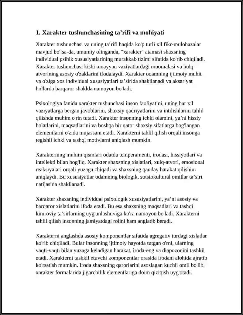 XARAKTER HAQIDA TUSHUNCHA 3