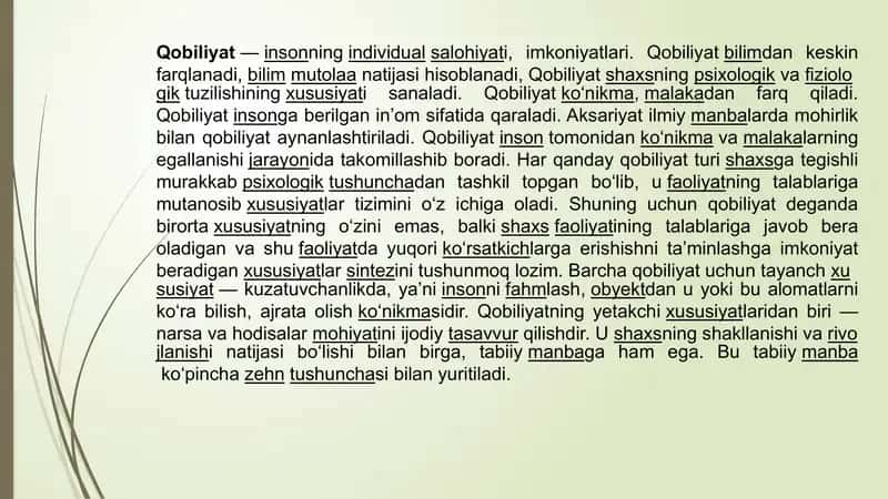 Amaliy psixologiya maxsus qobiliyatlarining ijtimoiy-psixologik asoslari 3