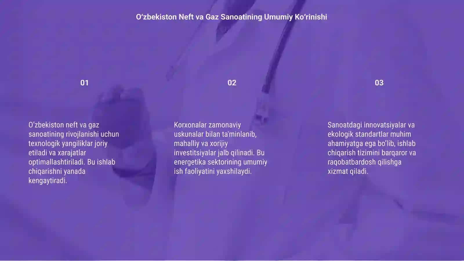 O‘zbekiston Neft va Gaz Sanoatining Umumiy Ko‘rinishi 3