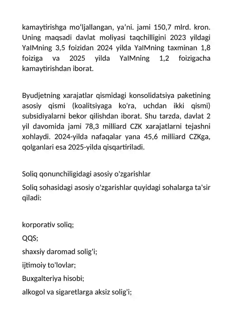Chexiya Respublikasida soliq nazoratini amalga oshirish tartibi 3
