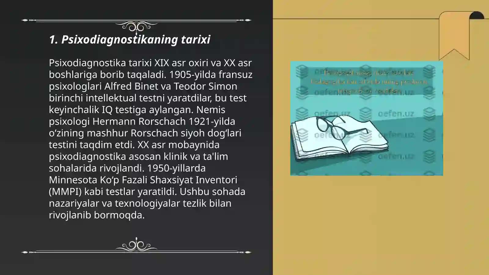 Psixodiagnostikaning predmeti va vazifalari 3
