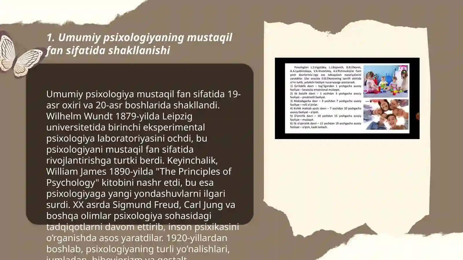 Umumiy psixologiyaning mustaqil fan sifatida vujudga kelishi, uning rivojlanishi, tarixi va hozirgi holati 3