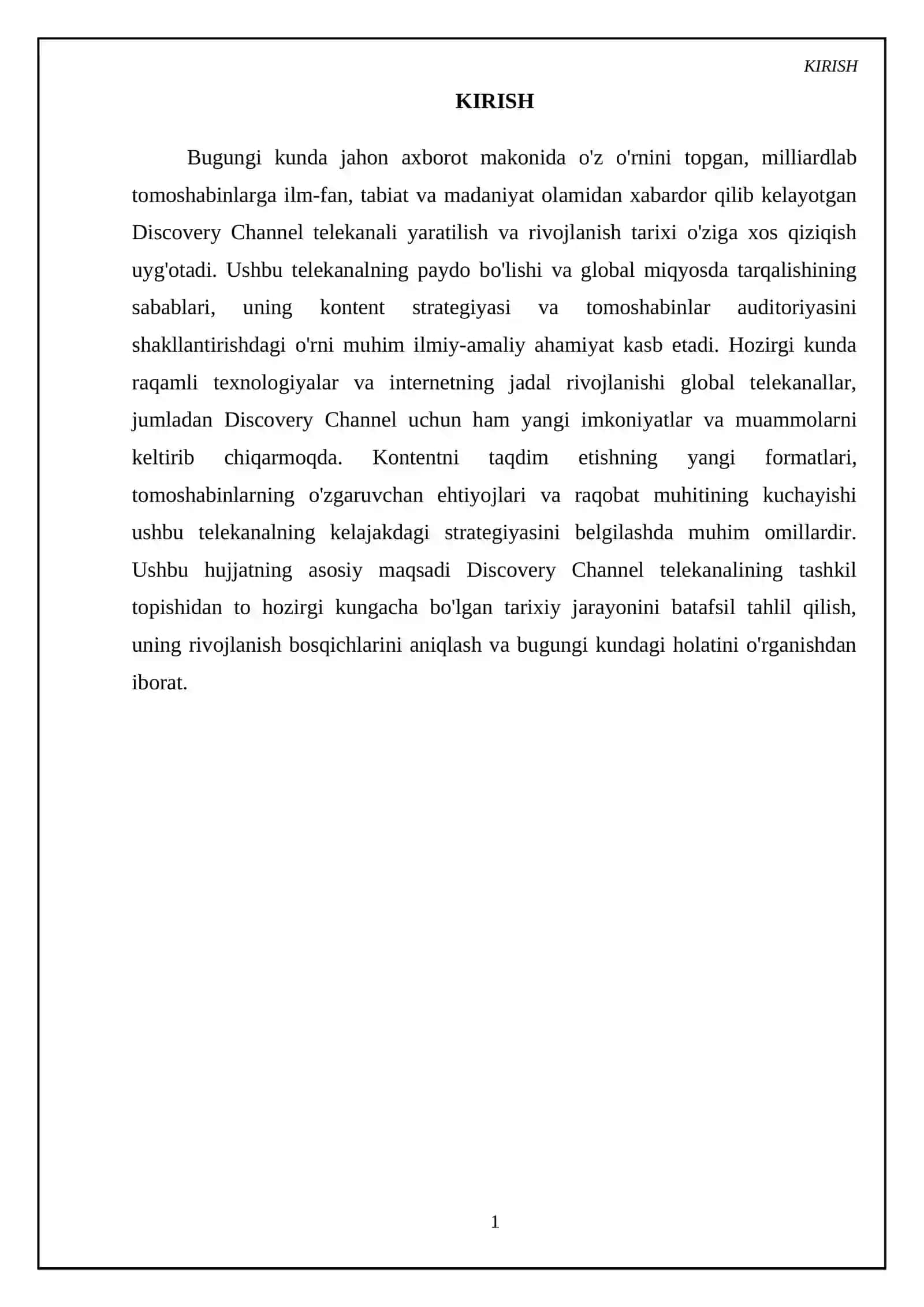 DISCOVERY CHANNEL telekanali yaratilish va rivojlanish tarixi 3