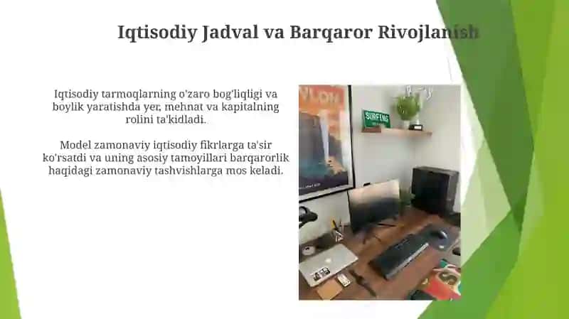 F.Kenening iqtisodiy jadvali va bugungi kundagi roli 3