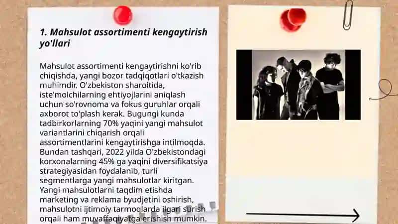 Mahsulot assortimenti kengaytirish yo'llari 3