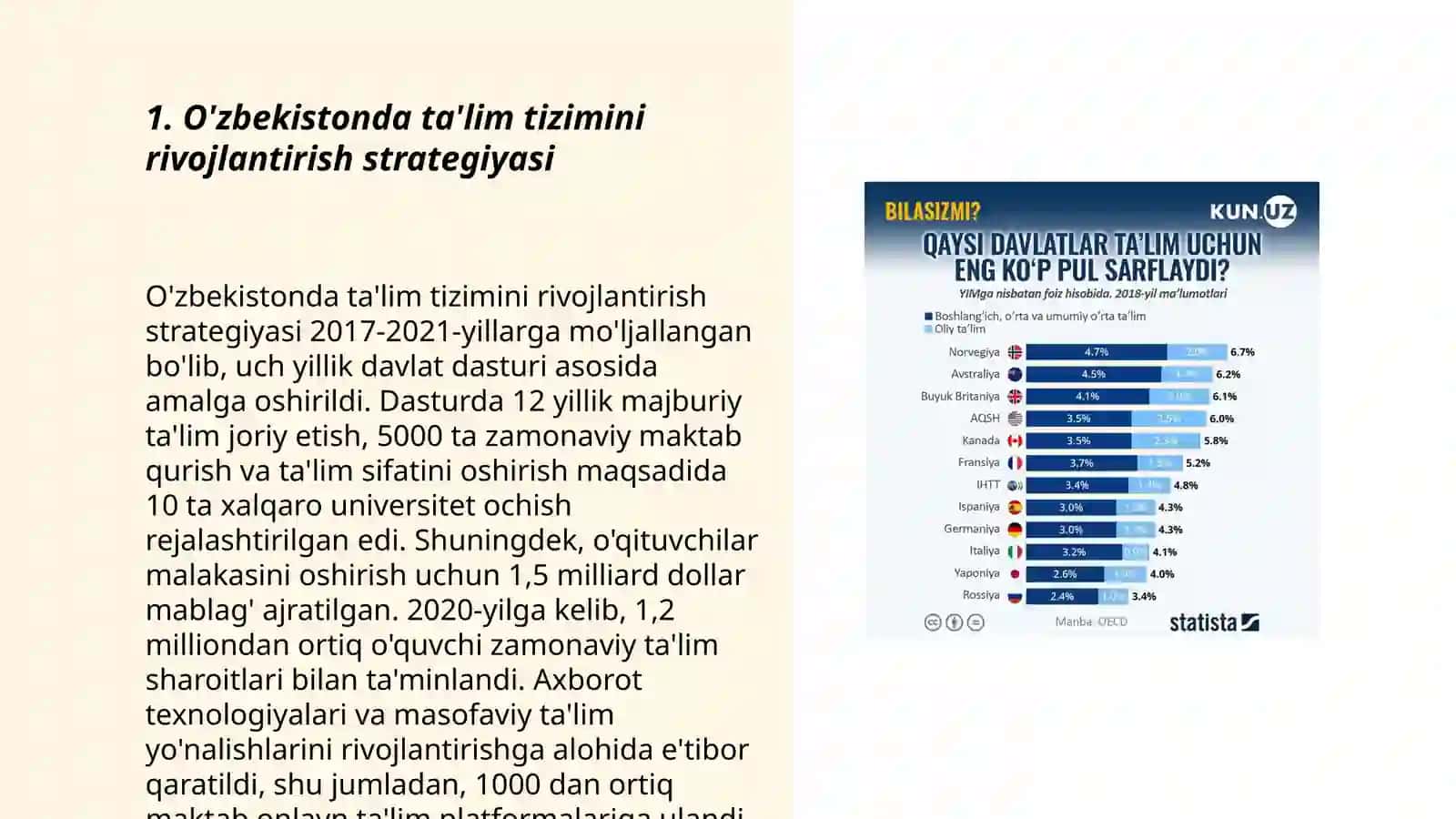 O'zbekistonda ta'lim tizimini rivojlantirish strategiyasi 3
