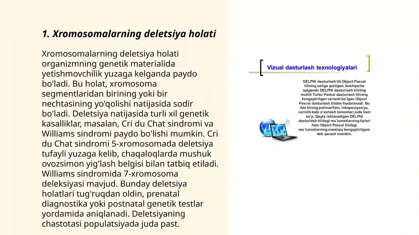 Xromosoma abberatsiyalari yoki qayta tuzulishlari 3