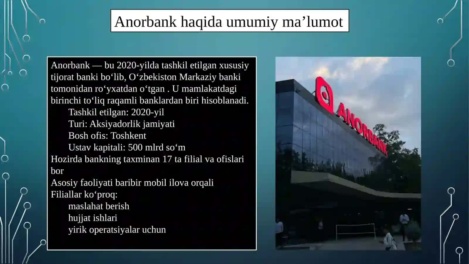 Anorbank kreditlarining qiyosiy tahlili 3