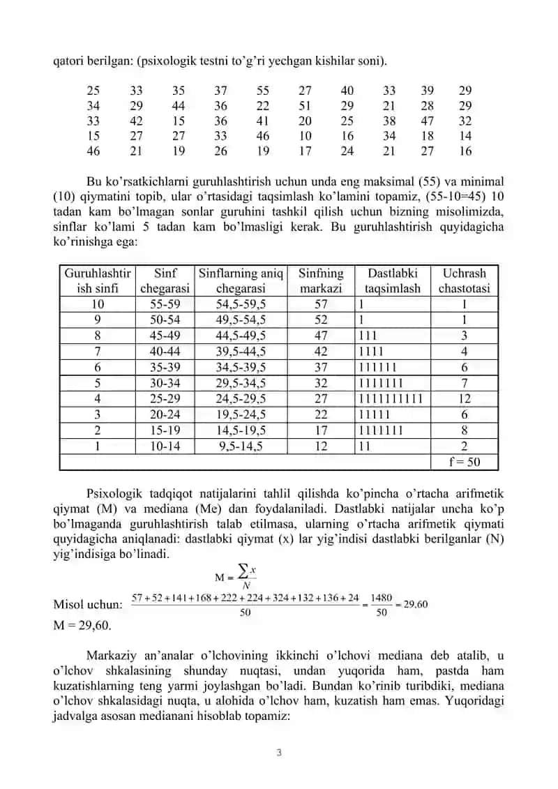 Eksperimental Tadqiqot Natijalarini Tahlil Qilish 3