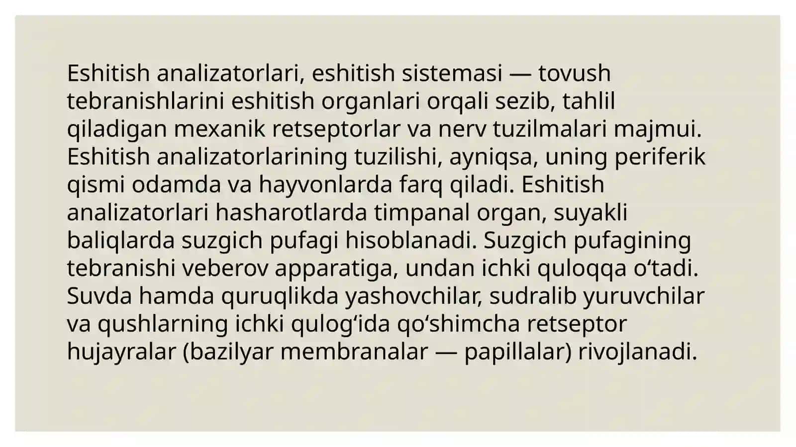 EshituvvaVestibulyaranalizatorlarvaichkia`zolarningo`zarobog`liqligi 3