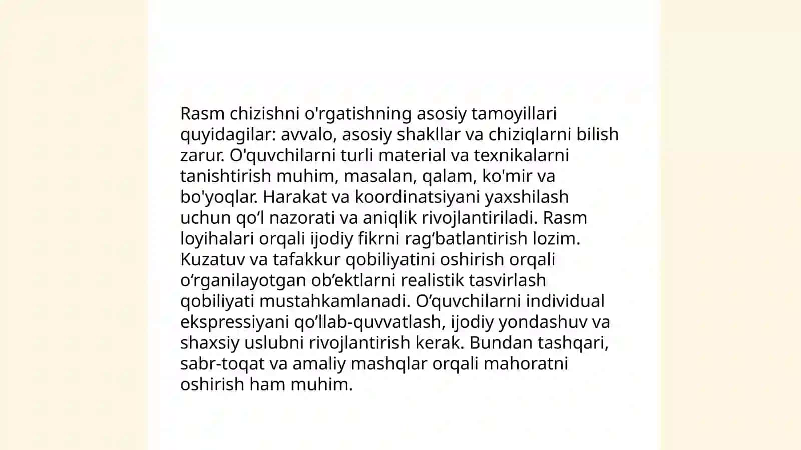 Katta guruxda bolalarni rasm chizishga o'rgatish metodlari 3