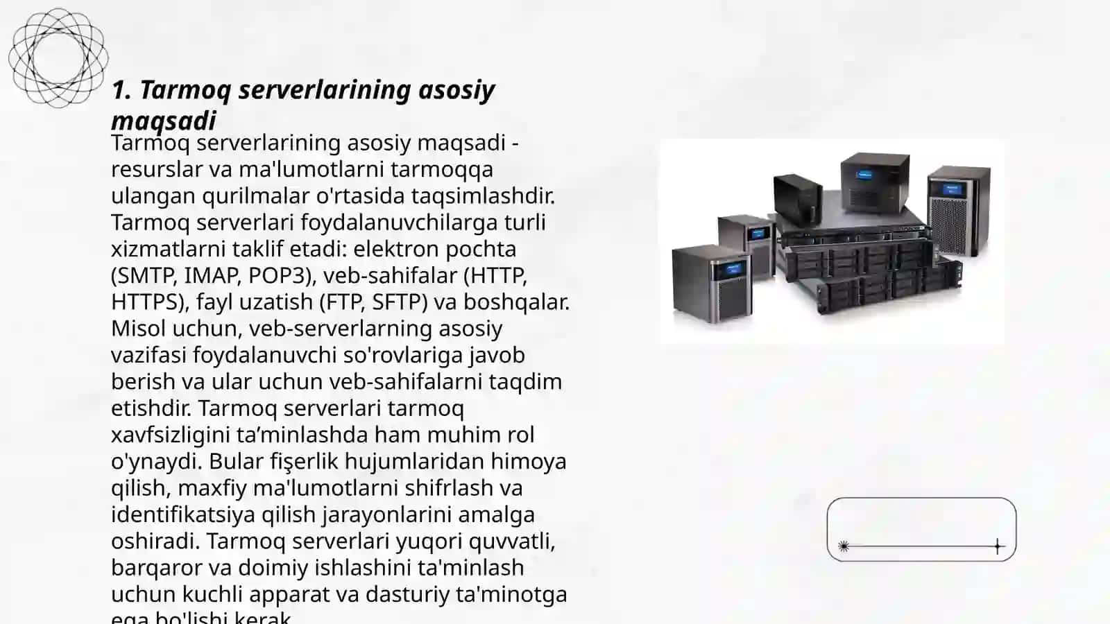 Tarmoq serverlari 3