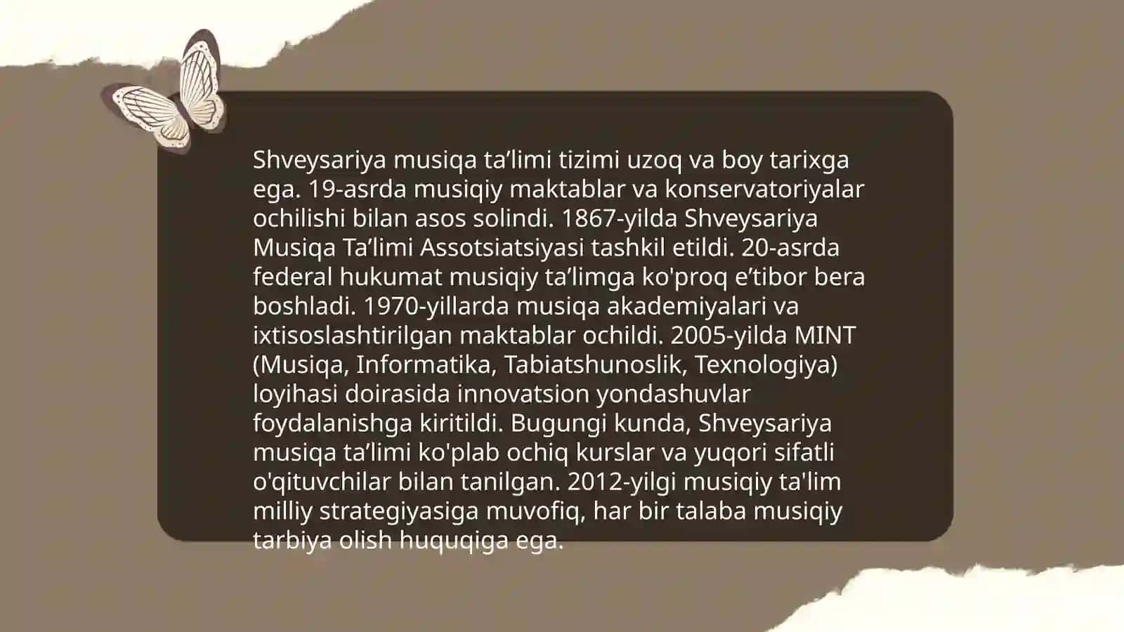 Shvetsariya musiqa taʼlimi tizimi 3
