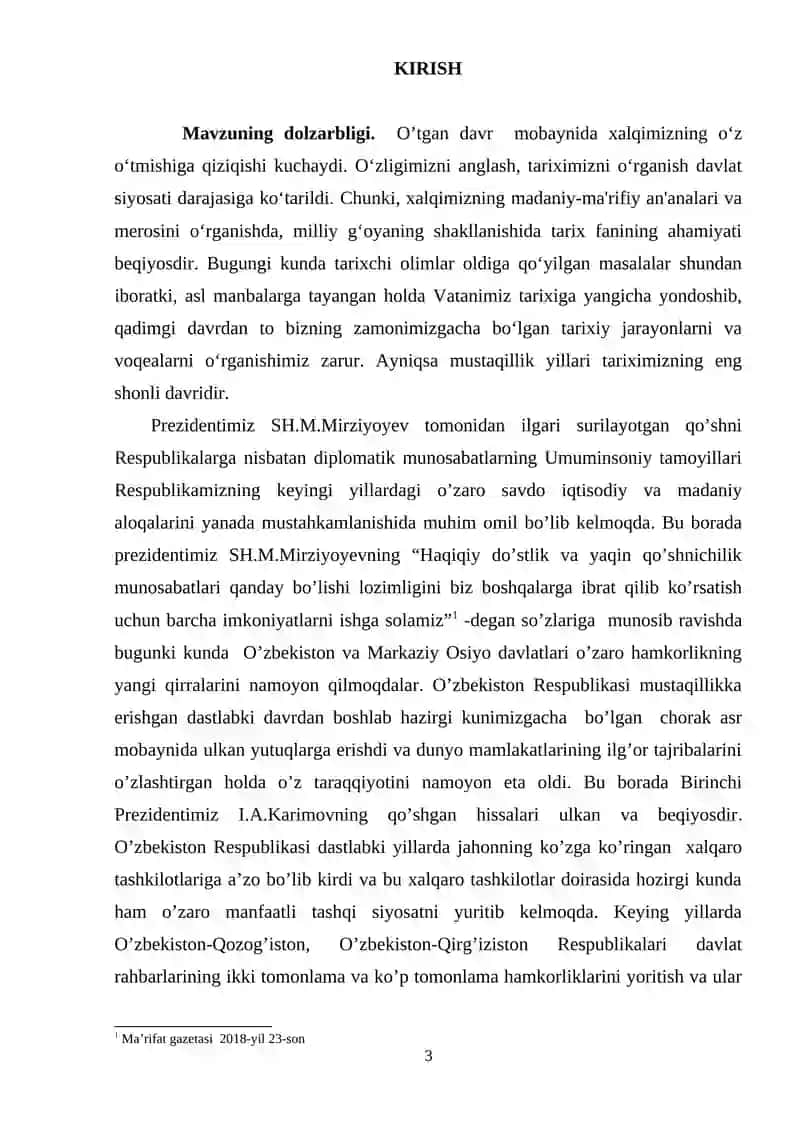 O'zbekistonning markaziy osiyo davlatlari bilan iqtisodiy va madaniy aloqalari 3