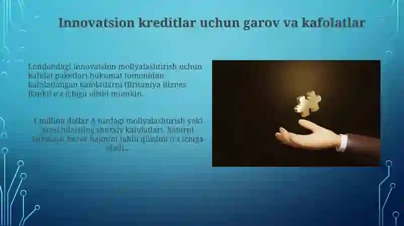 Innovatsiya faoliyatini bank tomonidan moliyalashtirish 3