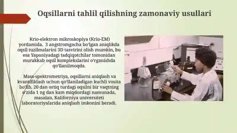 Bioximiyoning zamonaviy metodlari 3