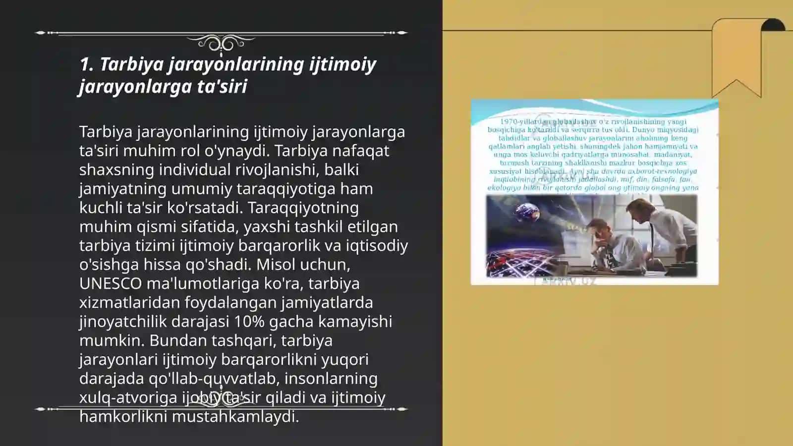 Tarbiyaviy jarayonlarning ijtimoiy jarayonlar rivojlanishidagi oʻrni 3
