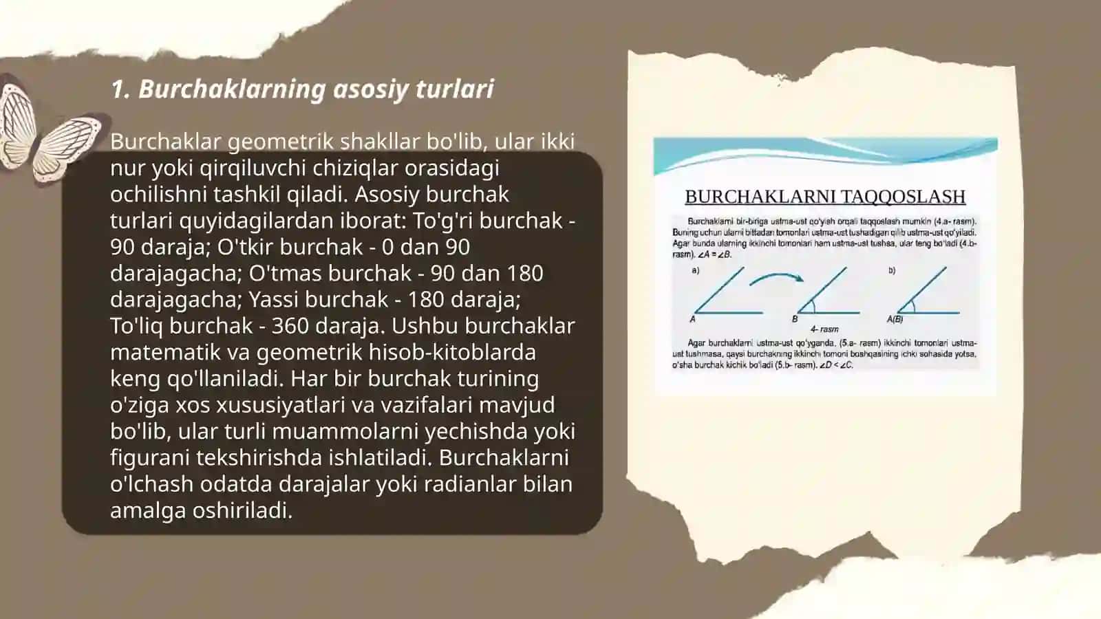 Burchak turlari 3
