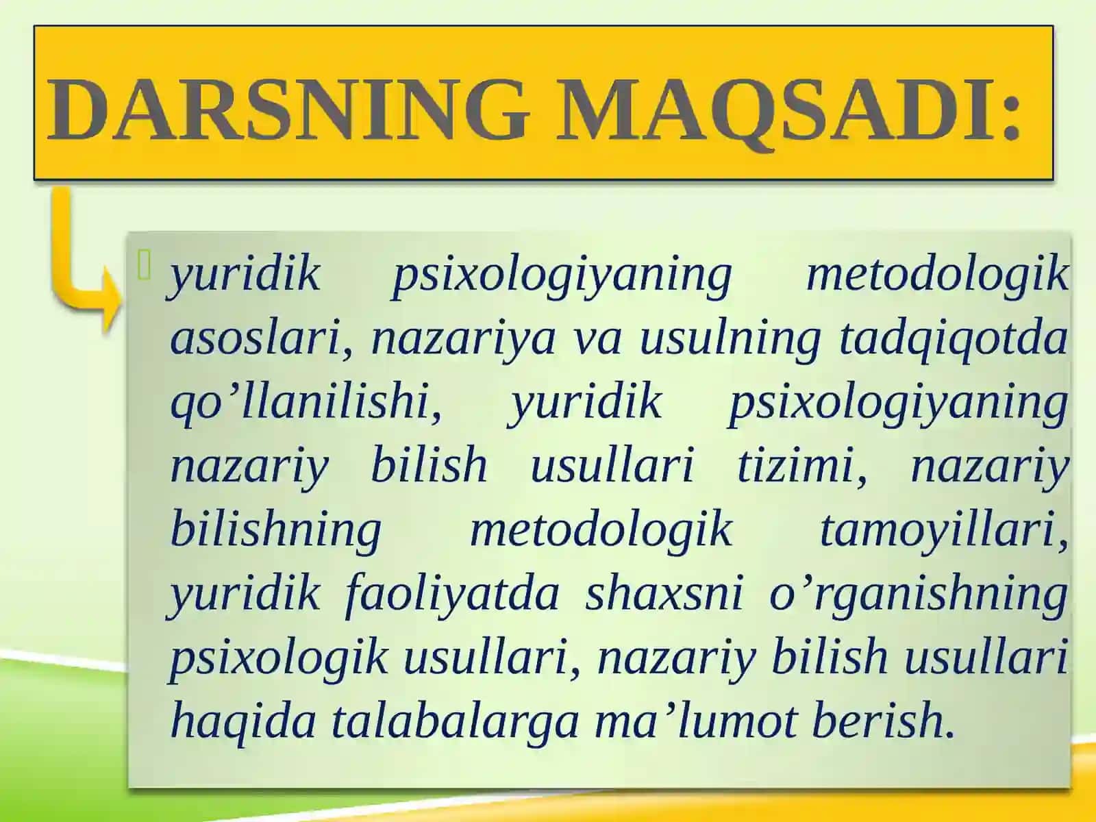 Yuridik psixologiya fanining metodologik asoslari va usullari 3