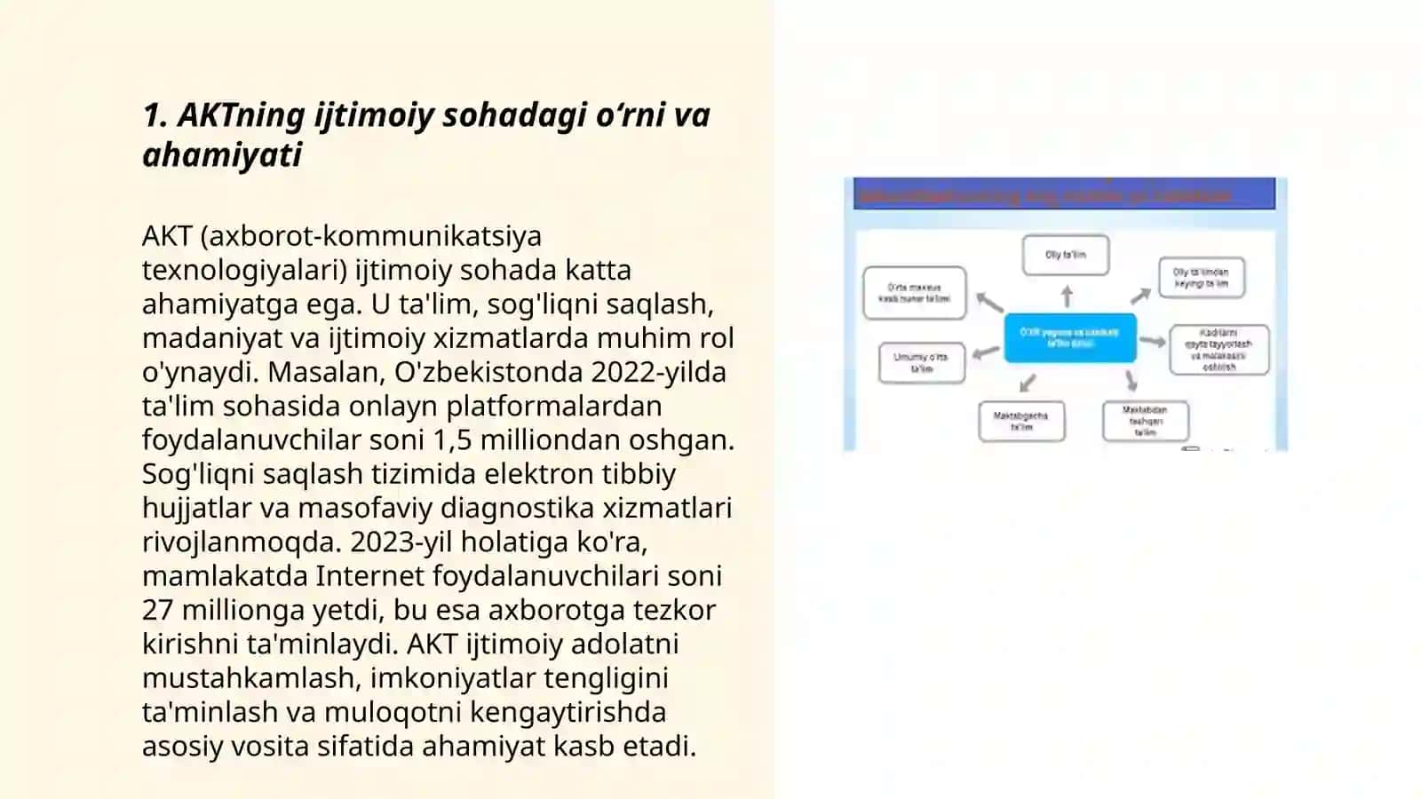 Ijtimoiy sohada AKTning rivojlantirish istiqbollari va asosiy vazifasilar 3