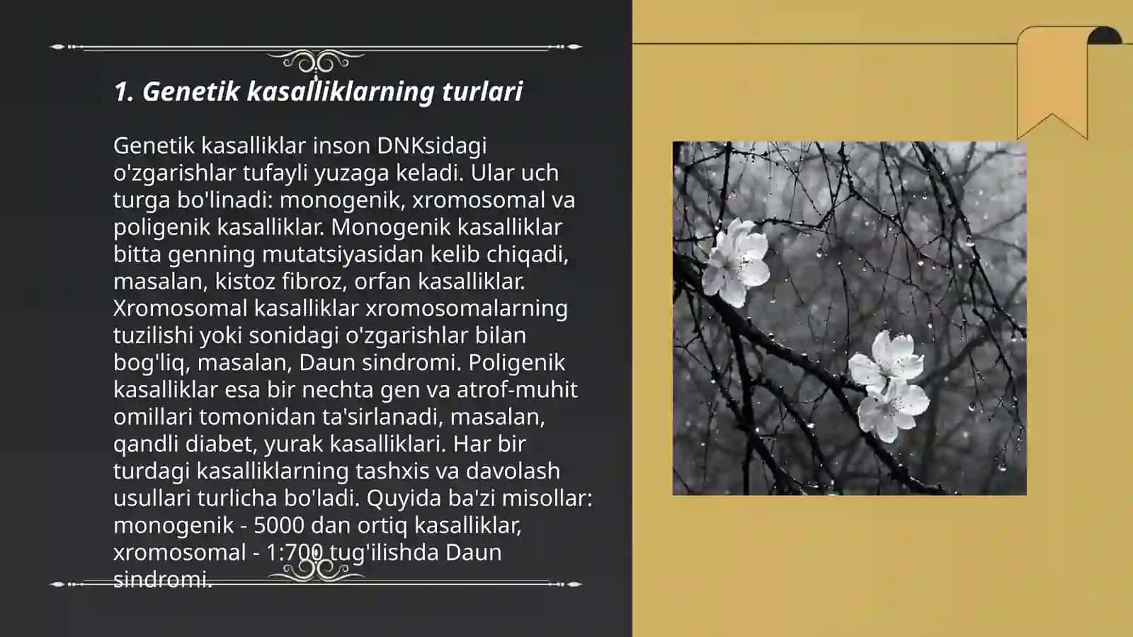 Irsiy kasalliklar. Gen kasalliklari.Tibbiy genitika maslahat 3