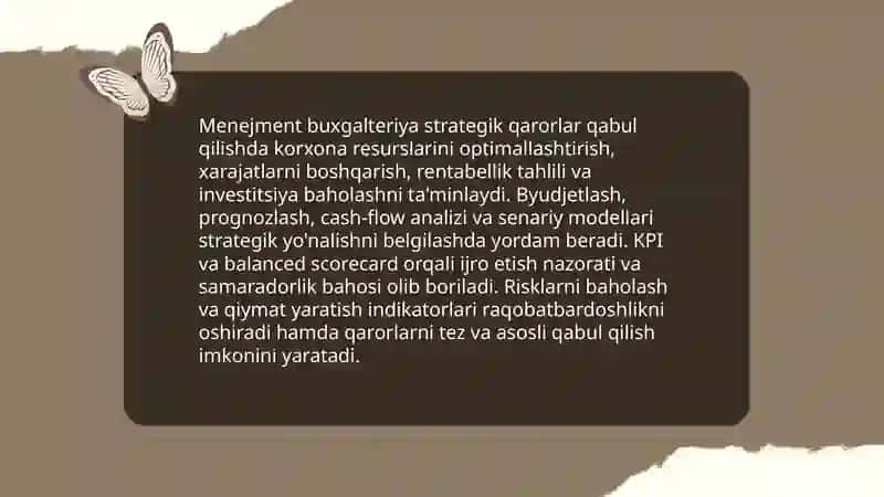 Menejment buxgalteriya va strategik qarorlar 3