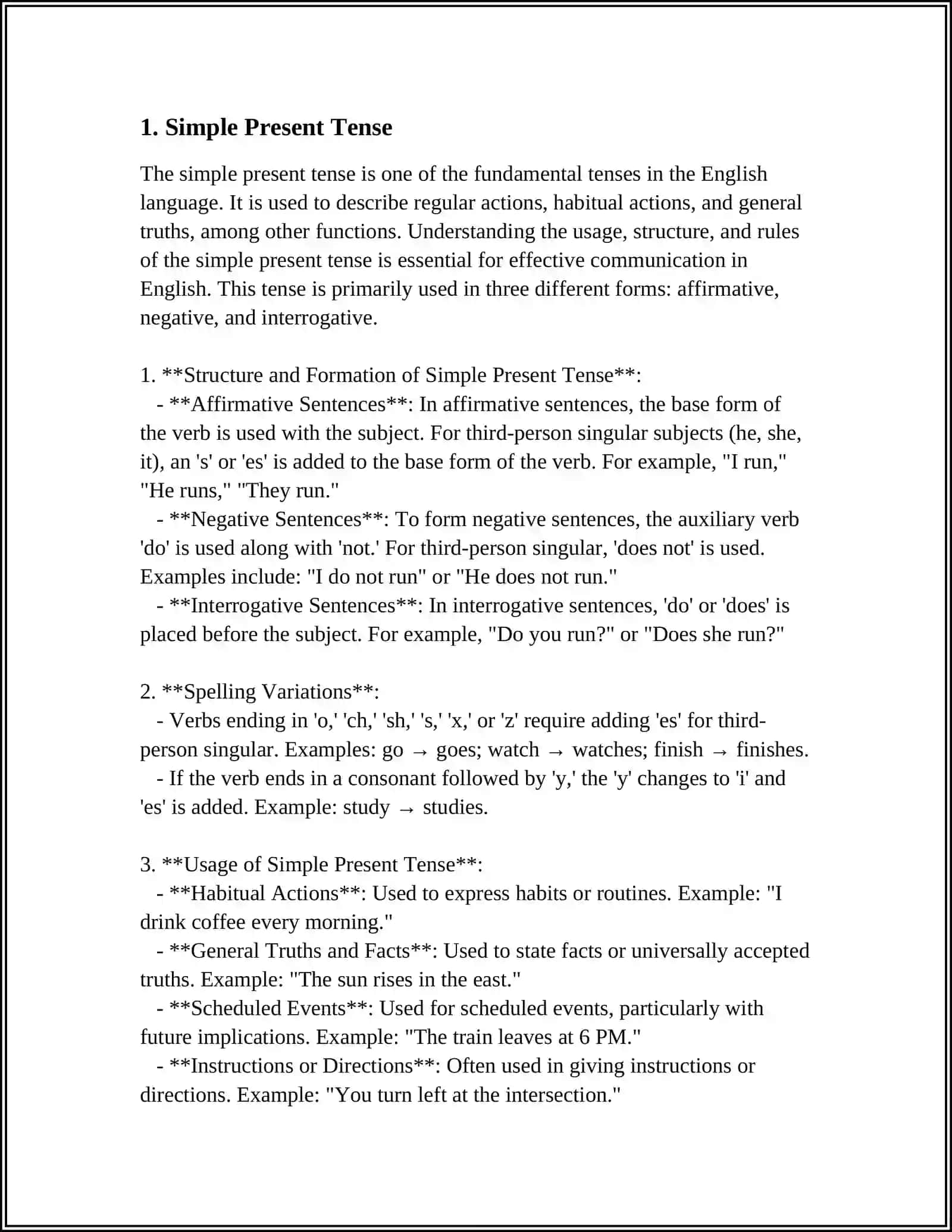 FORMS OF VERBS 3