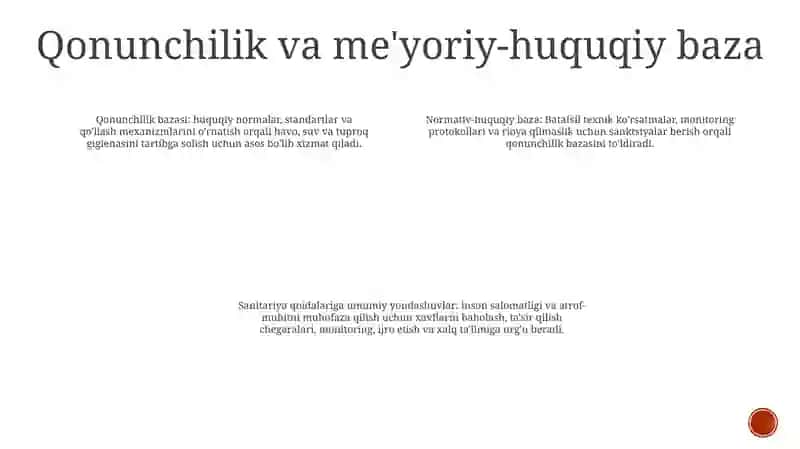 Atmosfera Havosi, Suv, Tuproqning Nomuvofiq Omillarini Gigiyenik Reglamentlashga Bo'Lgan Umumiy Yondashishlar 3
