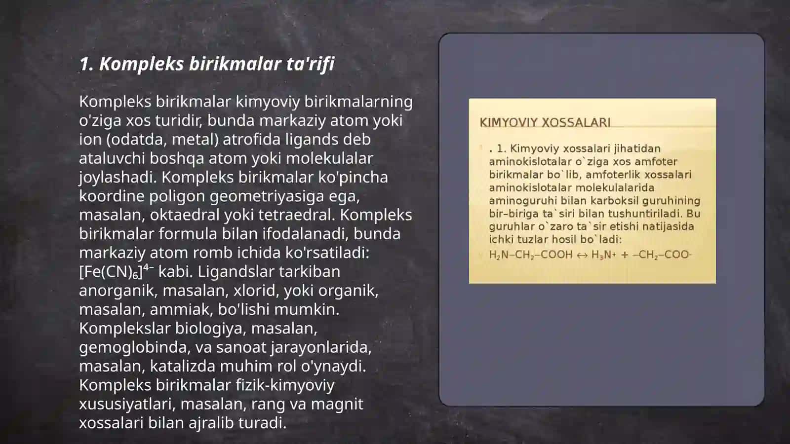 Kompleks birikmalar 3