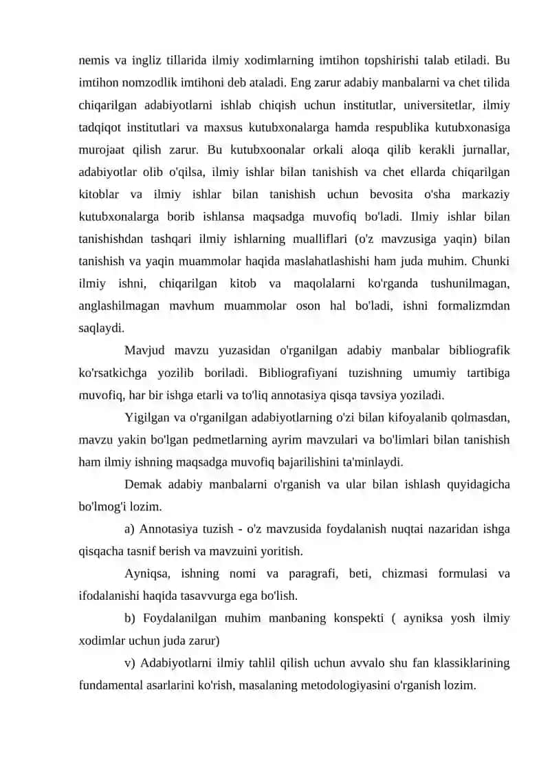 ILMIY ADABIYOTLARNI O'QISH QOIDALARI VA KITOB BILAN ISHLASH 3