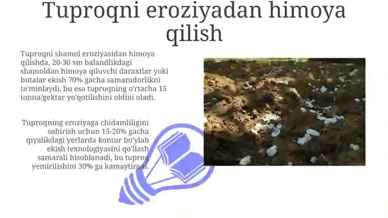 Tuproqning fizikaviy xossalarini yaxshilash usullari 3
