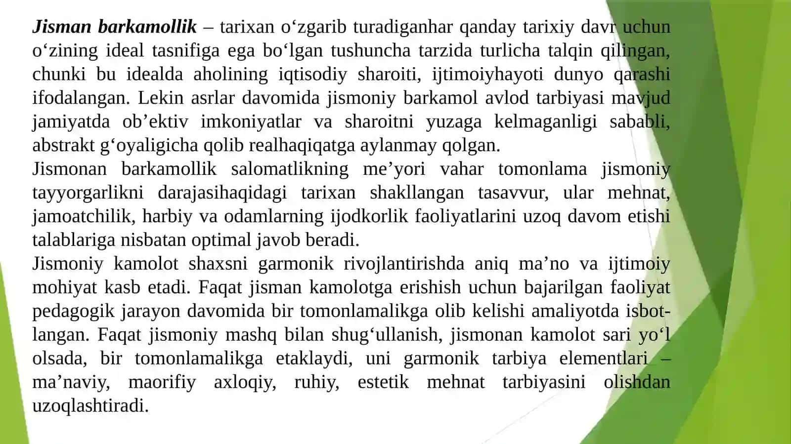 Jismoniy Tarbiya Tizimi 3
