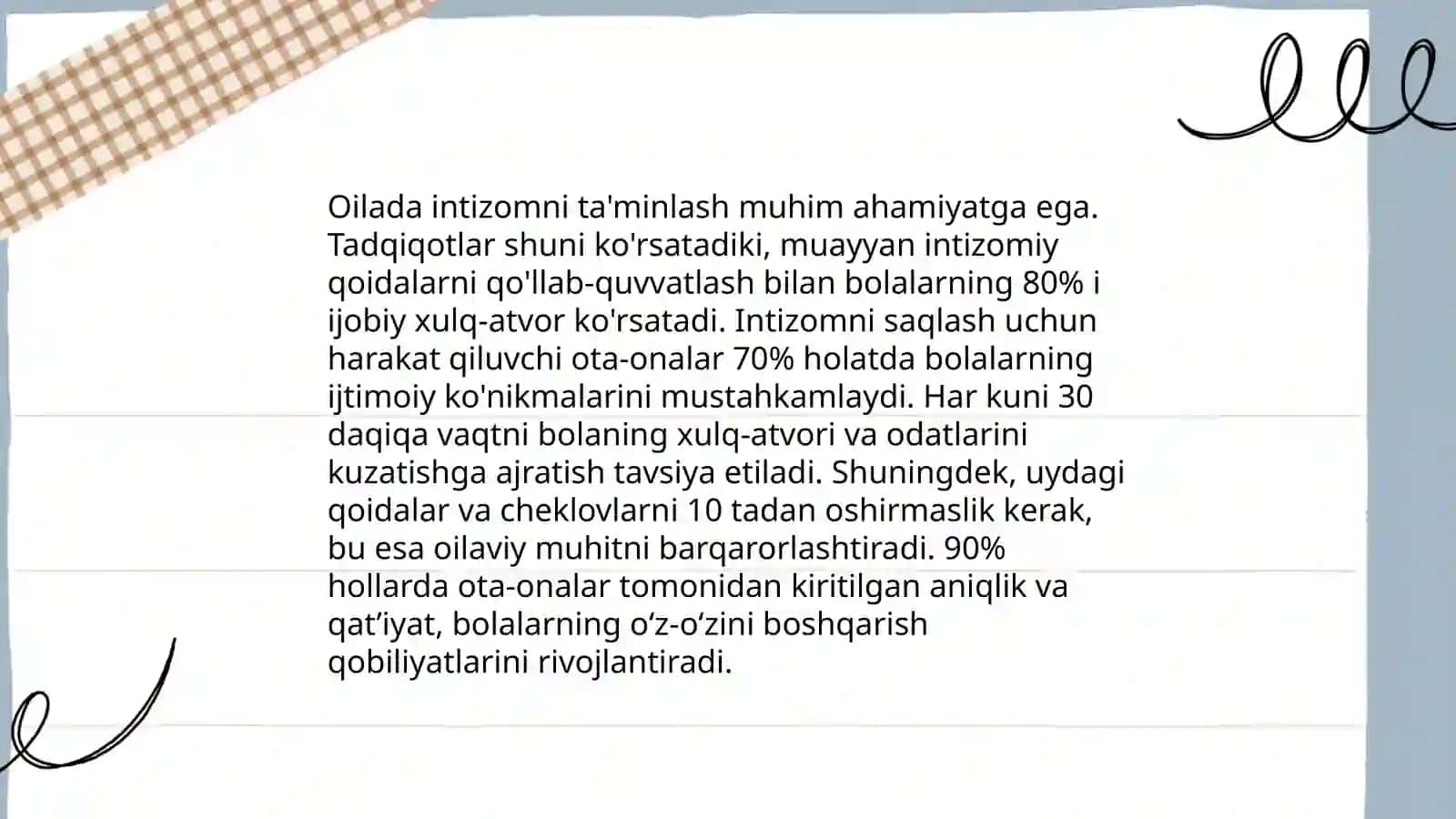 Bolani to'g'ri tarbiyalashni nazorat qilish Abdullayeva Munisxon 3
