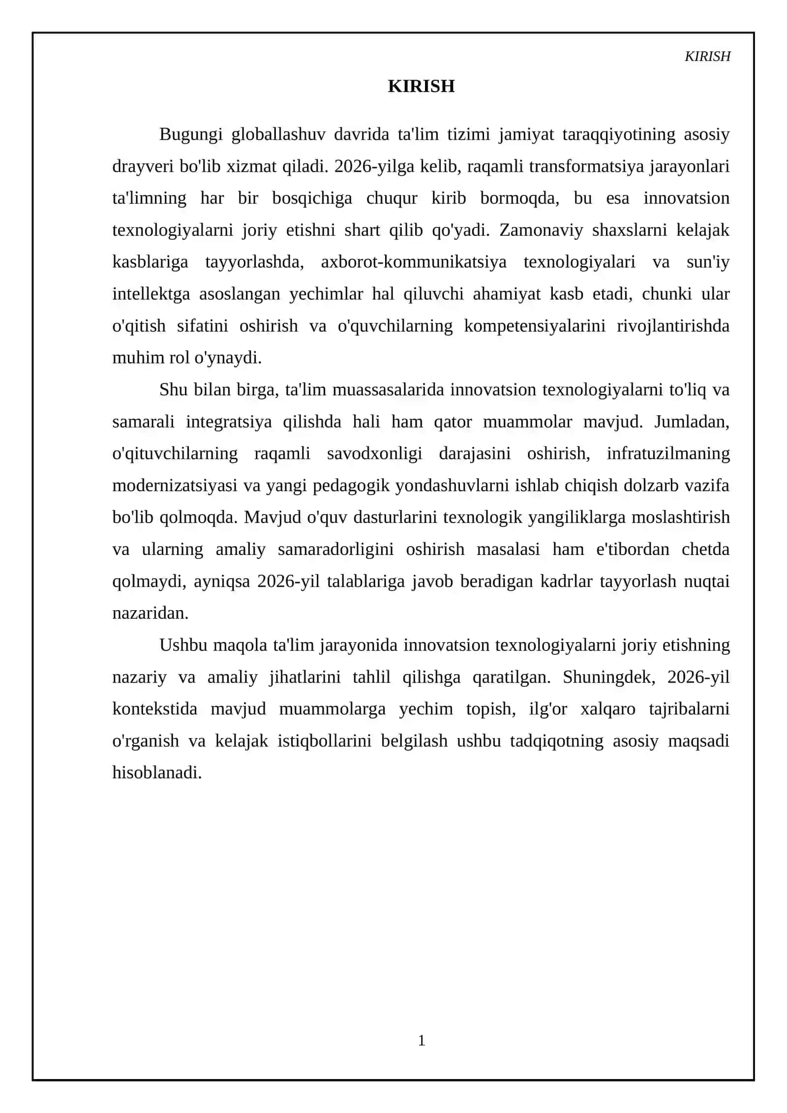 Innovatsion texnologiyalarni joriy etish 3