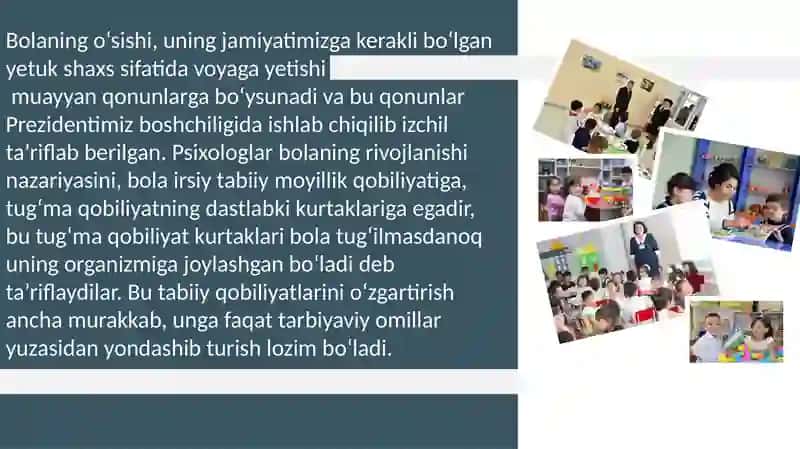 Maktabgacha ta'lim va tarbiya tizimi 3