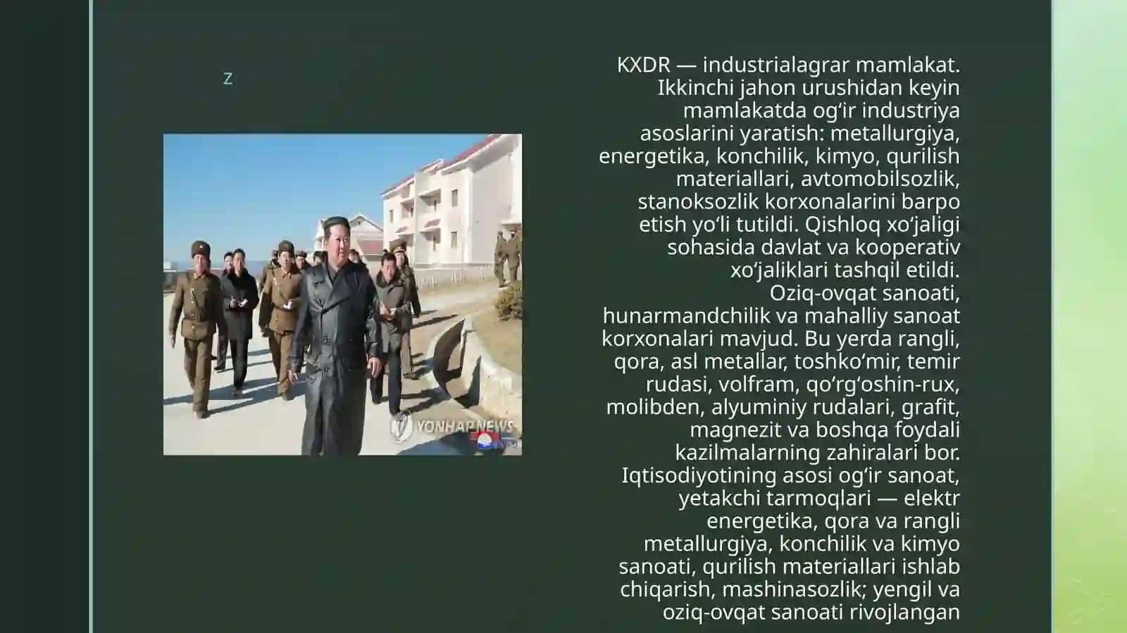 KXDR iqtisodiy-xo'jalik kompleksi rivojlanish bosqichlari 3