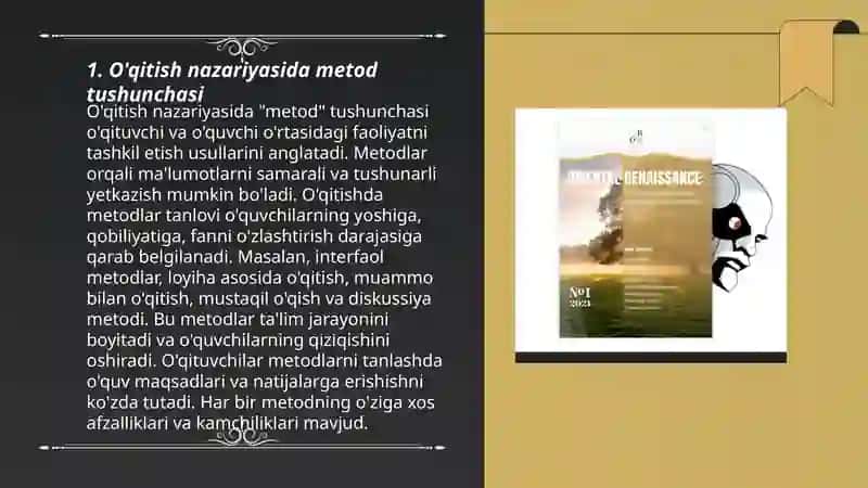 O'qitish nazariyasida metod tushunchasi 3