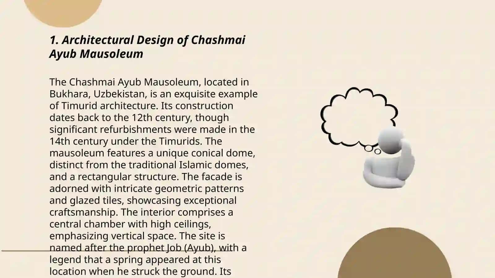 Architectural Design of Chashmai Ayub Mausoleum 3