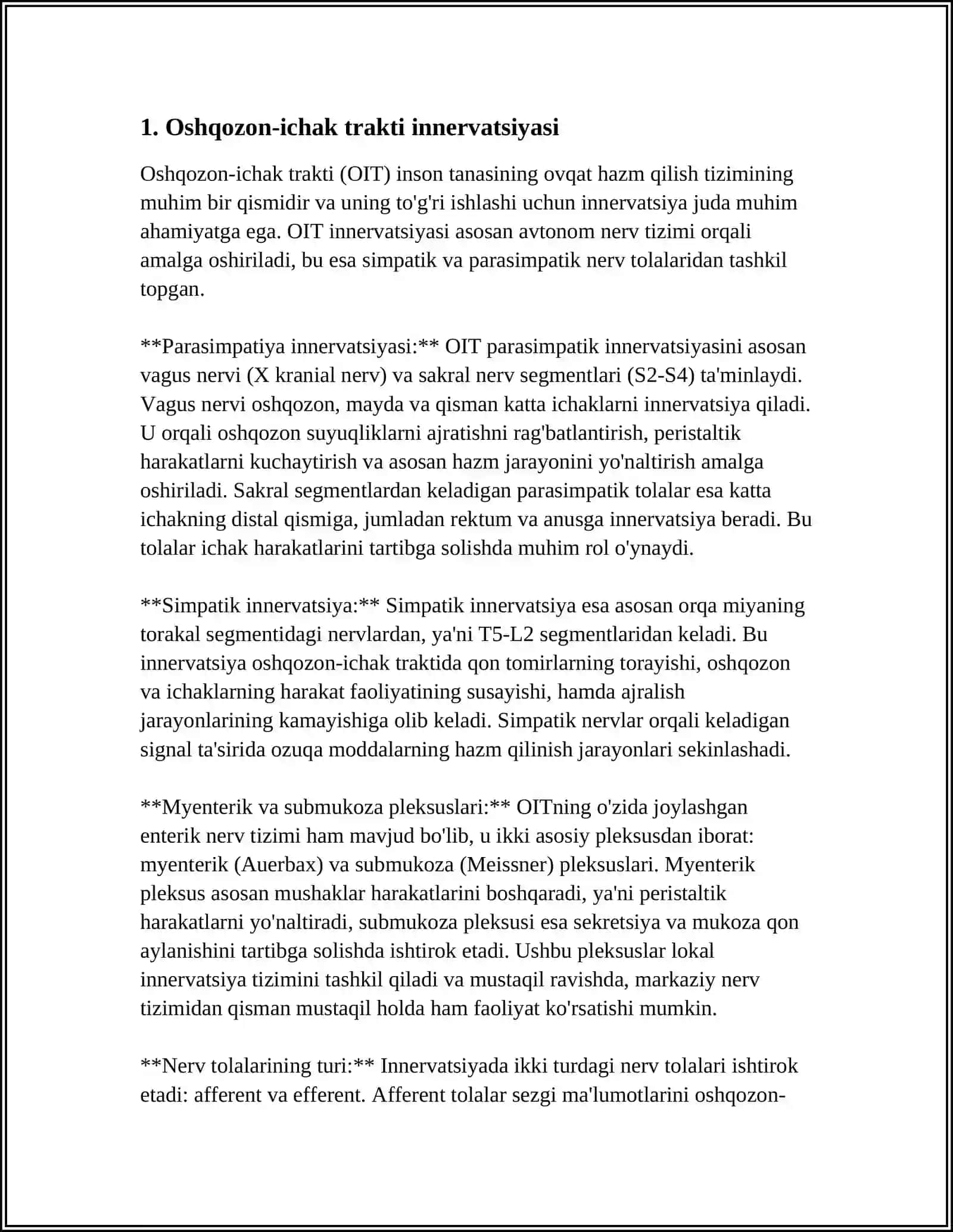 TOS ORGANLARINING INNERVATSIYASI VA BUZILISH SINDROMI 3