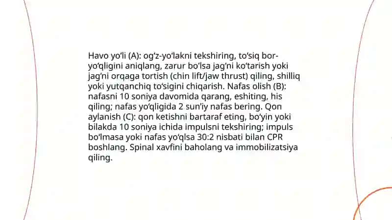 Shikastlangan bemorlarni parvarish qilish asoslari 3