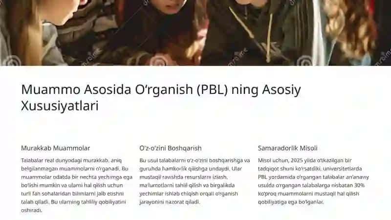 Faol Onlayn Usullar: PBL, Holatlar, Bahslar va Tengdoshlarni Ko‘rib Chiqish 3