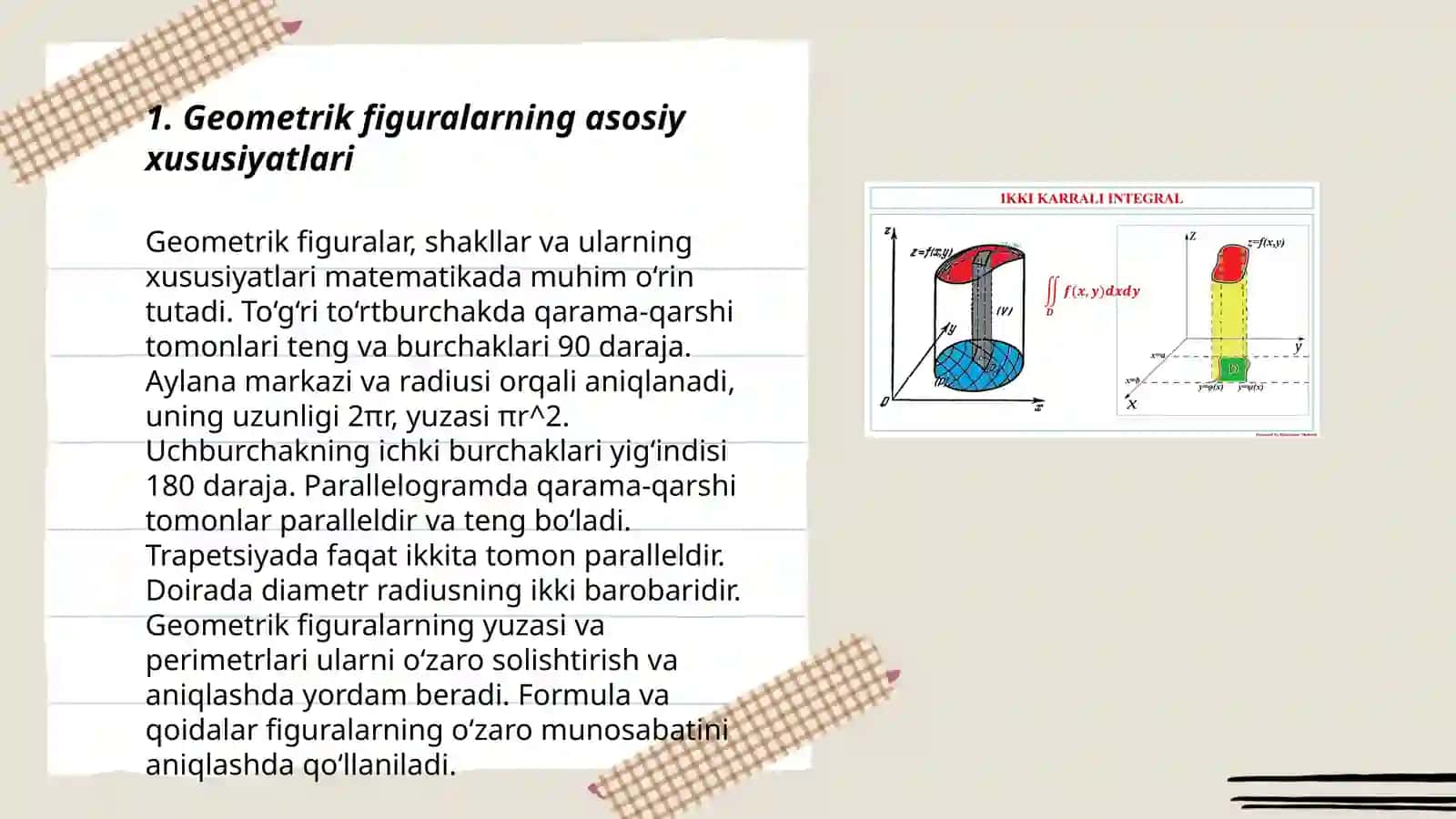 Geometrik figuralar va ularning xossalari 3