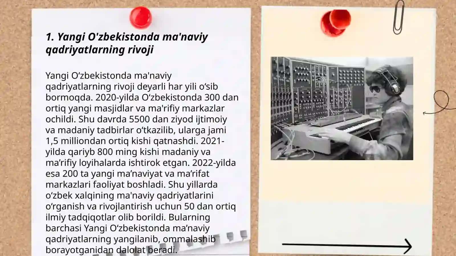Yangi O'zbekistonda amalga oshirilayotgan manaviy ozgarishlar 3