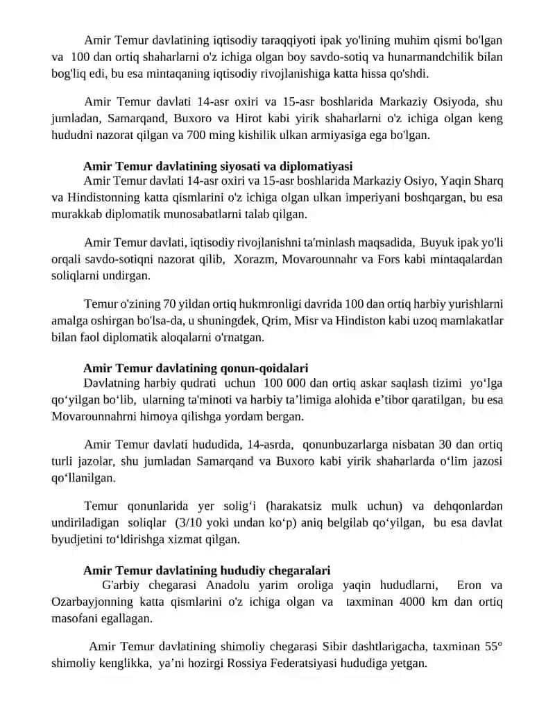 Amir Temur davlati 3