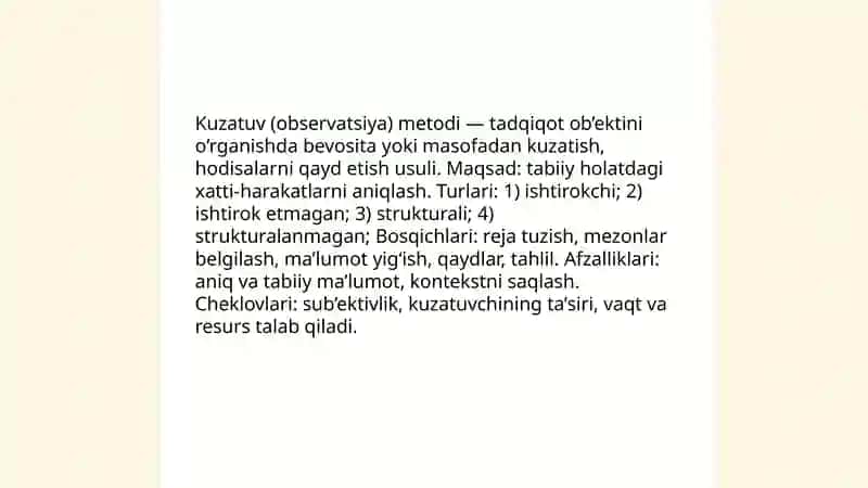 Ilmiy tatqiqotlarda на qilinadigan umummilliy metodlar 3