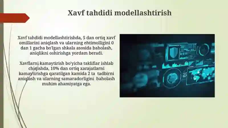 Xavfsizlikni ta'minlash tamoyillari va uslublarni tahlil qilish 3