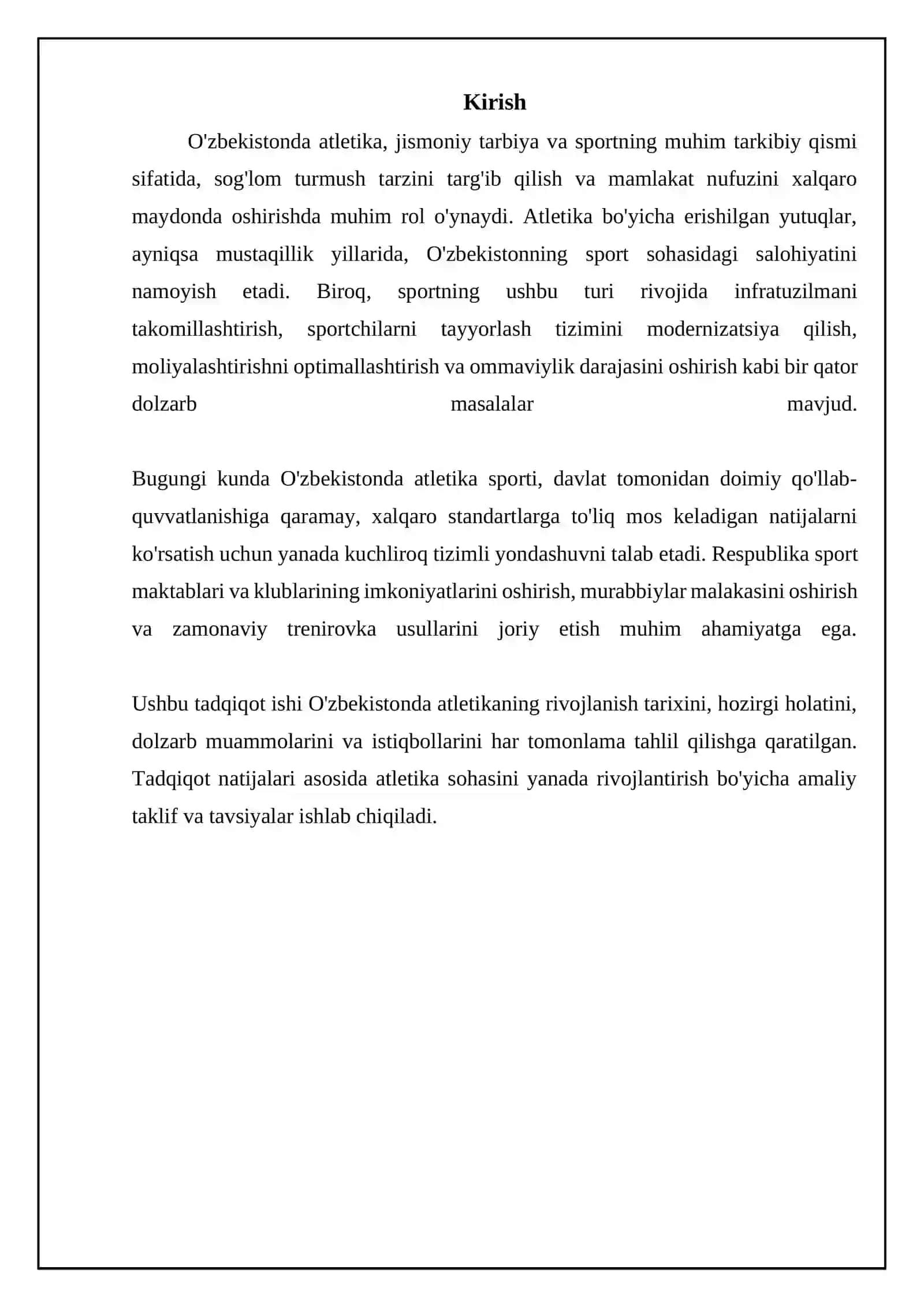 O'zbekistonda atletika: Tarix, infratuzilma va tizim 3