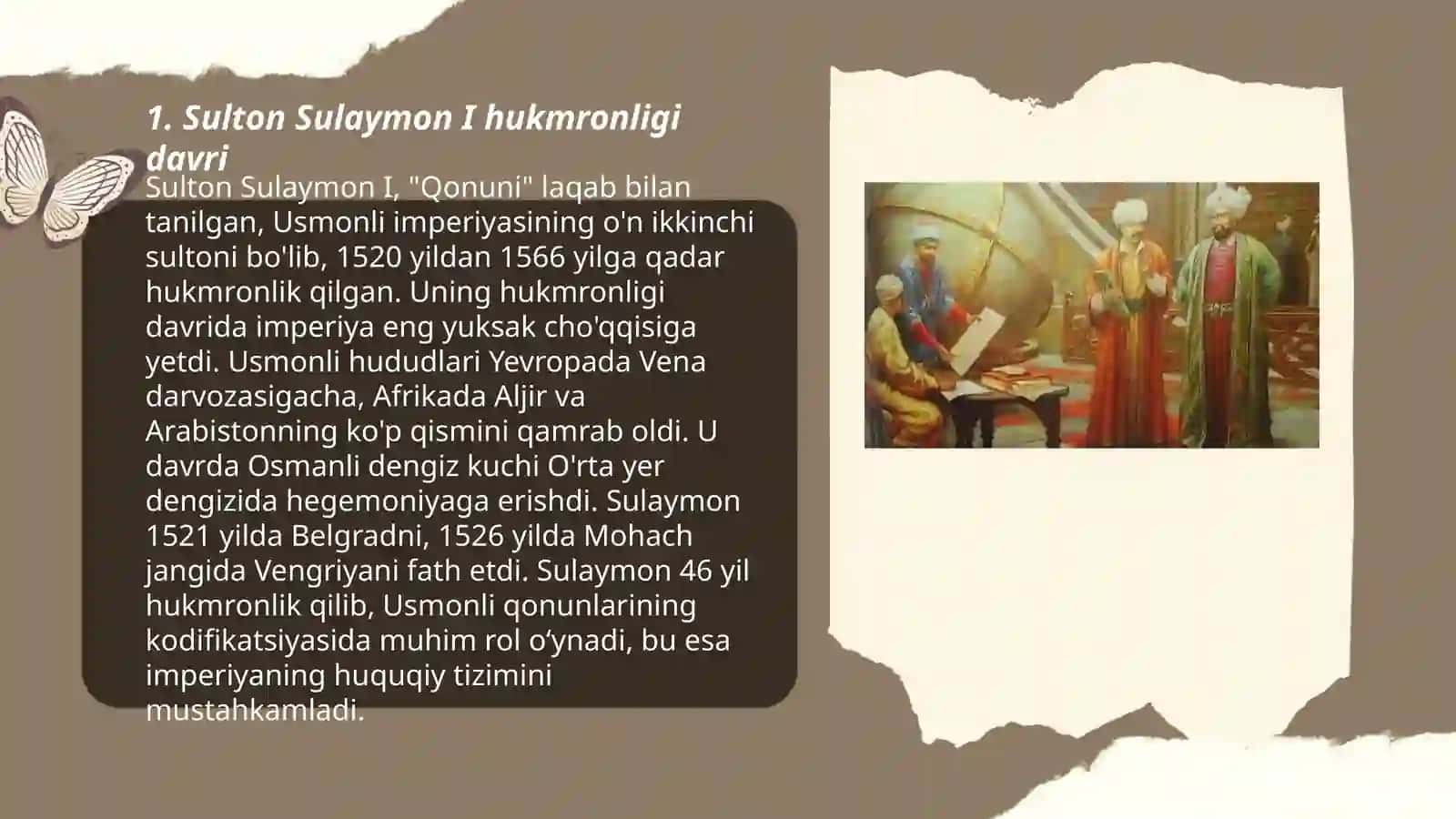 Sulton Sulaymon I (Qonuniy) humkronligi davrida Usmoniylar imperiyasi 3