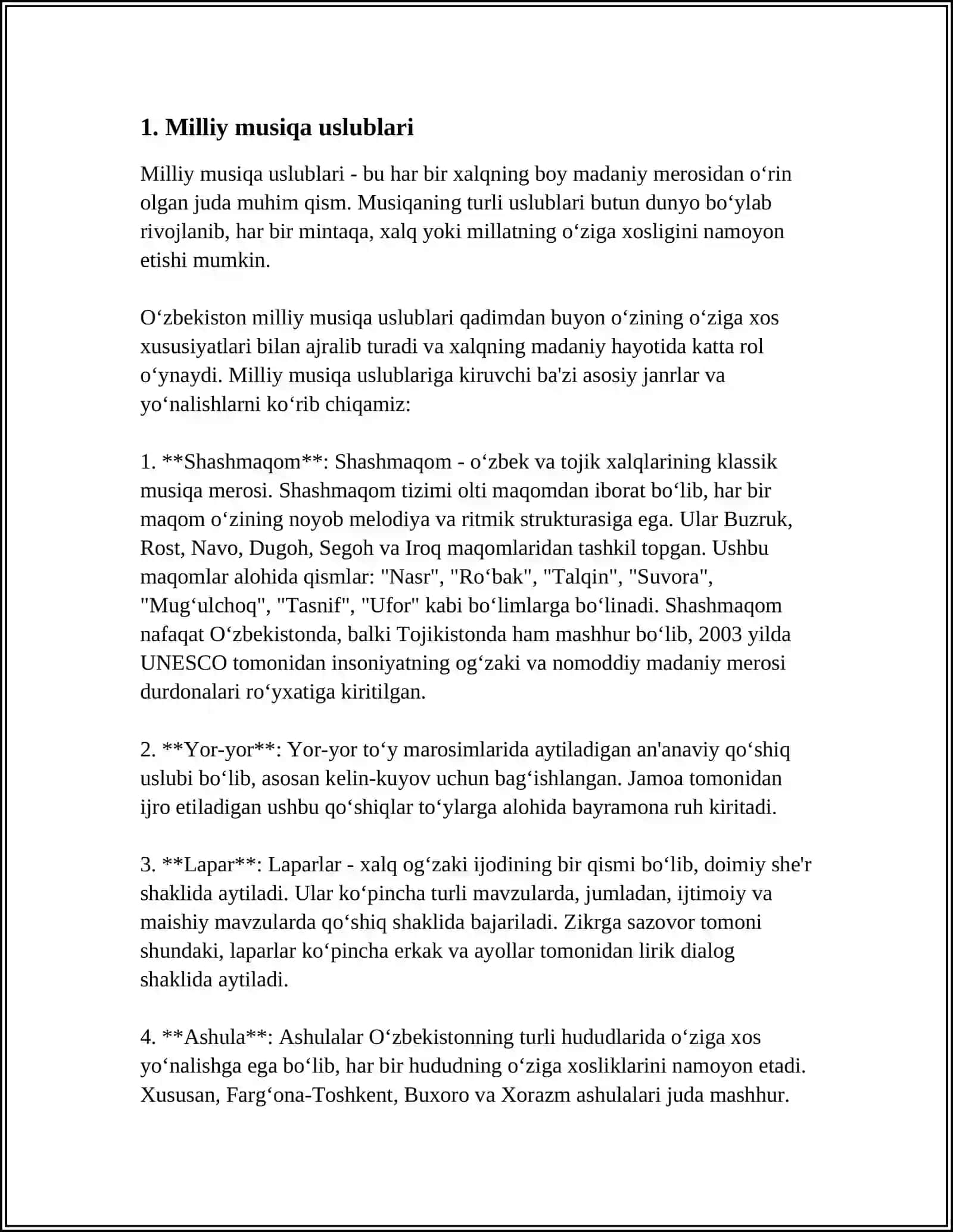 NOTA MUHARRIRI YORDAMIDA MILLIY MUSIQA KUYLARINI PARTITURASINI YARATISH 3